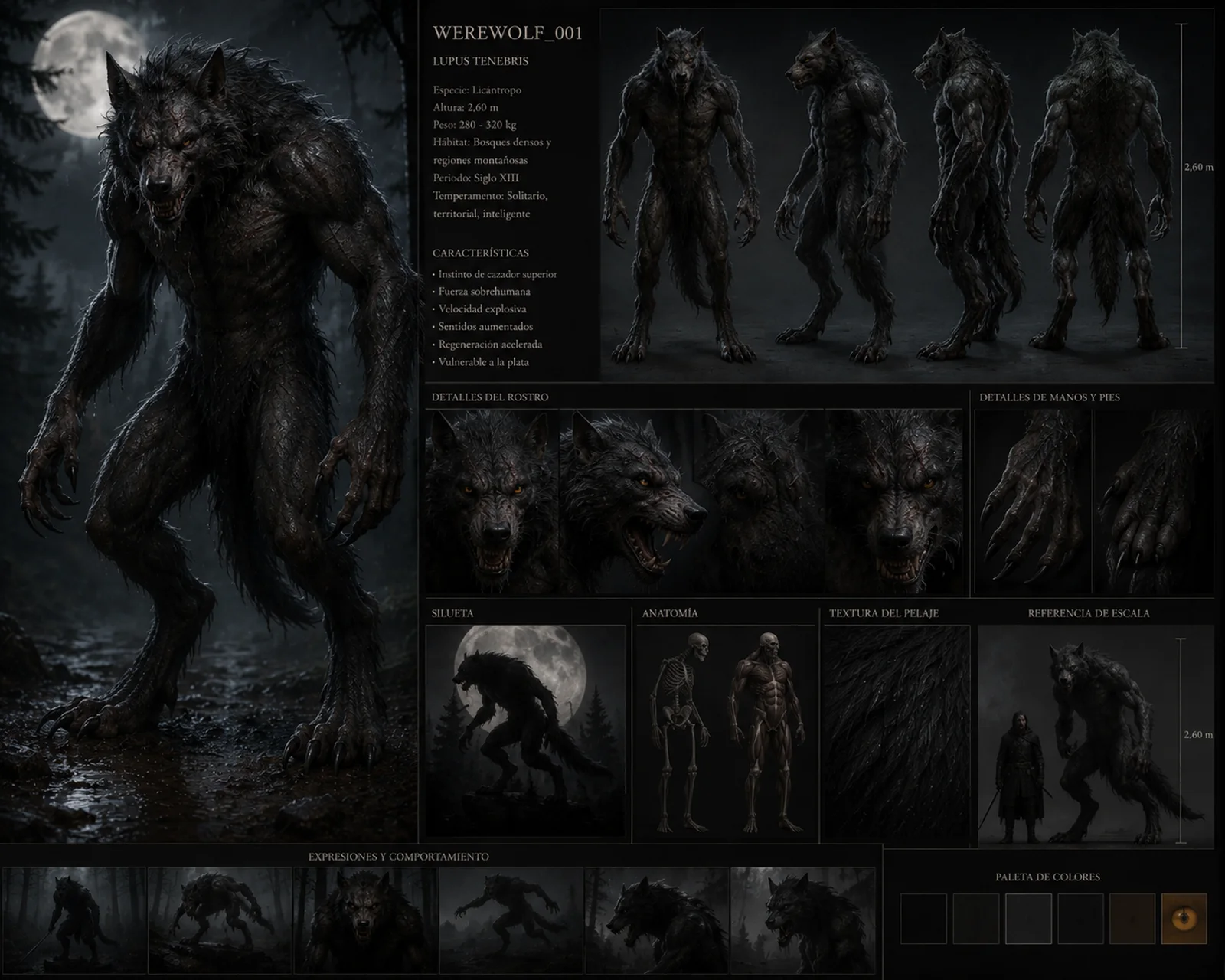 Lámina de diseño de Werewolf_001
